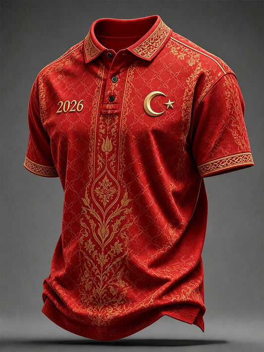 Men's Turkey 2026 Football polo shirt