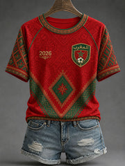 Women's 2026 Morocco Football T-shirts