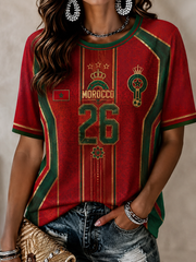 Women's MOROCCO Printed short-sleeved T-shirt