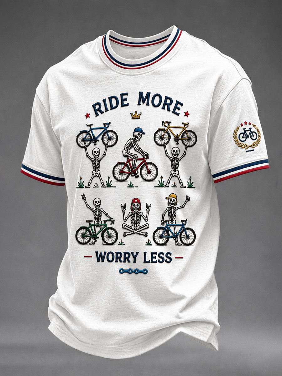 Men's Ride More Worry Less Short Sleeves T-shirt