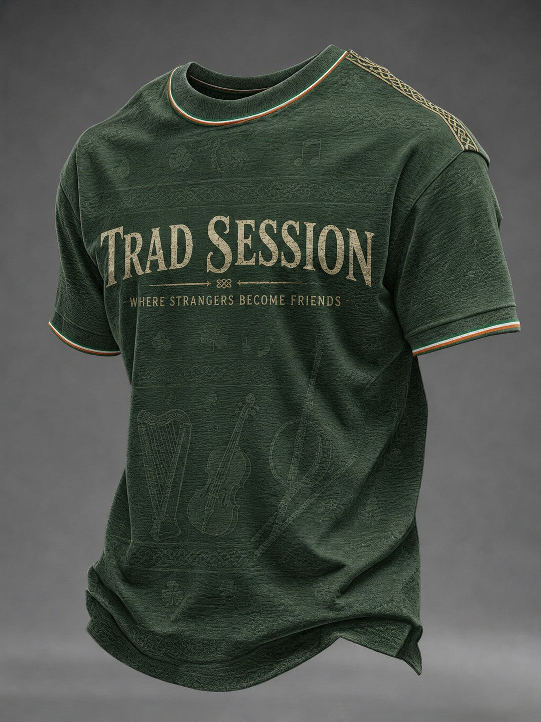 Men's TRAD SESSION WHERE STRANGERS BECOME FRIENDS Printed T-shirt