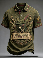 Men's Nottinghamshire Day Robin Hood Art Printed Casual Tops
