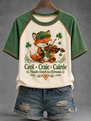 Women's Fleadh Cheoil na hÉireann Animal Graphic Raglan Tee