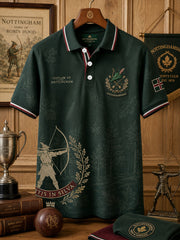 Men's Outlaw of Nottingham Day Robin Hood Art Printed Casual Tops