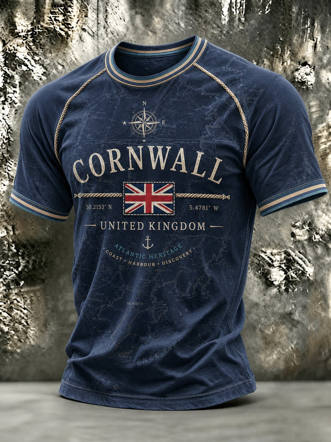 Men's Cornwall United Kingdom Printed T-shirt