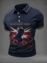 Men's We Will Remembrance Them Printed Shirt