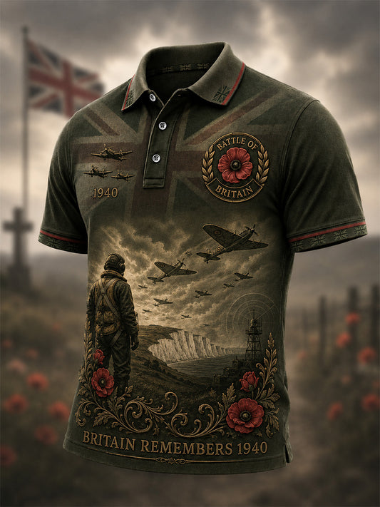 Men's Battle of Britain Commemoration Day Print Polo