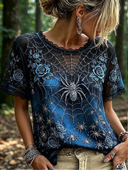 Women's Gothic Style Cotton Linen Shirt