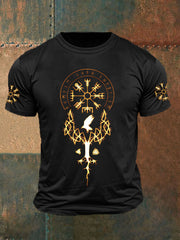 Men's Viking Inspired Print Short Sleeve T-Shirt