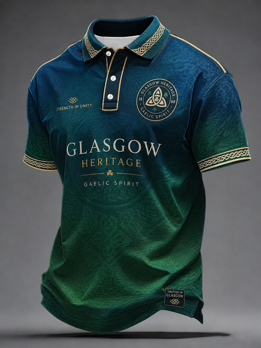 Men's UK Football Lover Celtic Printed polo shirt