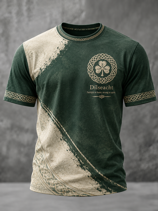 Men's UK Football Lover Celtic Printed short sleeves t-shirt