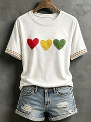 Women's Reggae Inspired Heart T-Shirt