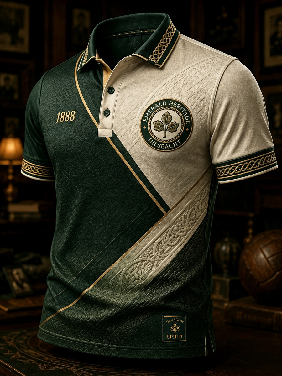 Men's Celtic Football Printed polo shirt