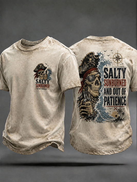 Men's 'Salty Sunburned And Out Of Patience' T-shirts