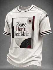 Men's Please Don’t Rein Me In Printed T-shirt