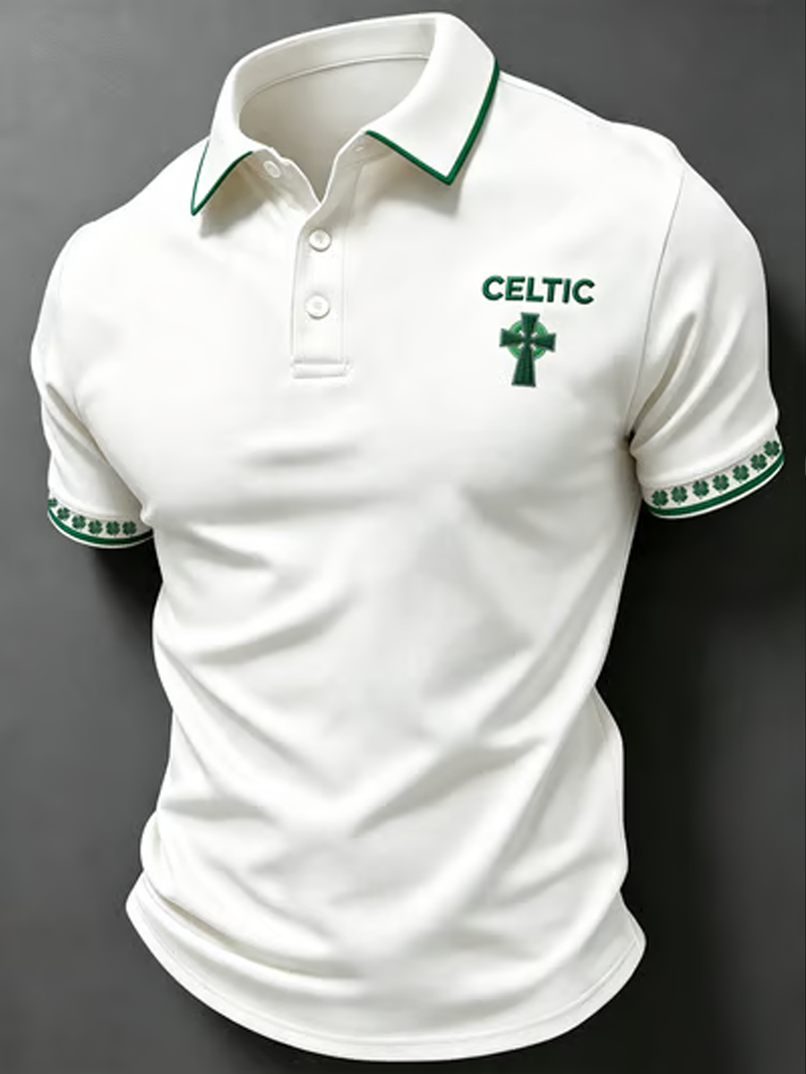 Men's Celtic Football Printed polo shirt