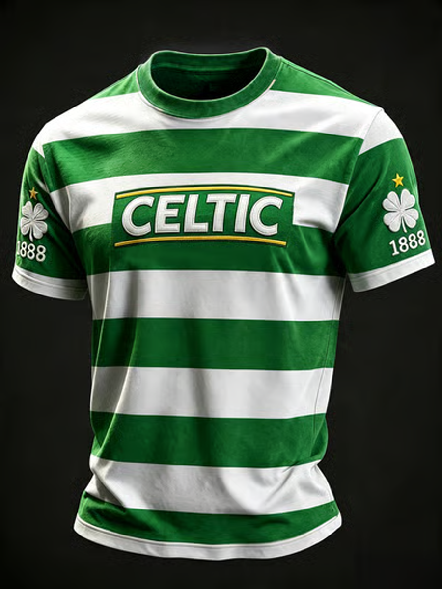 Men's Celtic Football Printed short sleeves t-shirt