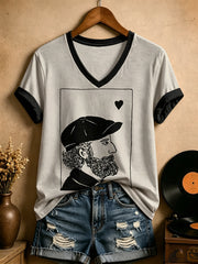 Women's Irish Folk Street Musician T-Shirt