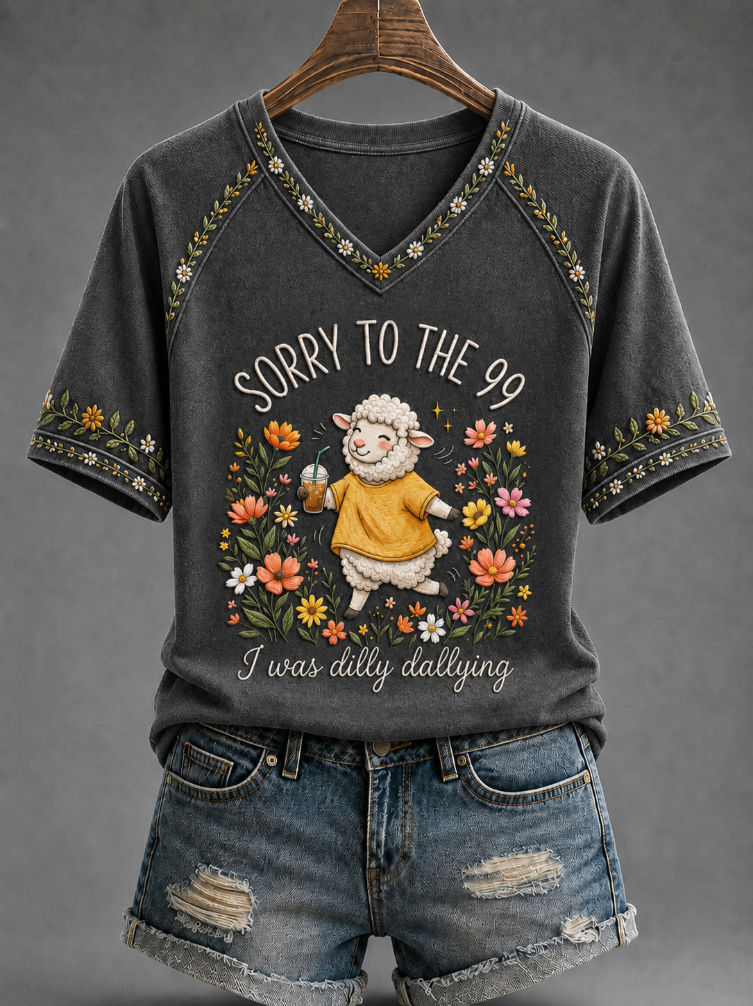 Women's Funny Christian I Was Dilly Dallying Short Sleeve T-shirt