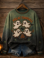 Women's Irish Halloween Samhain Print Sweatshirt