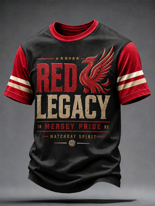 Men's Gift For Soccer Fans Liverpool Print short sleeves t-shirt