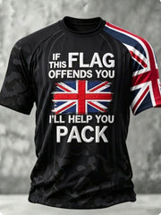 Men's IF THIS FLAG OFFENDS YOU I'LL HELP YOU PACK short sleeve t-shirt