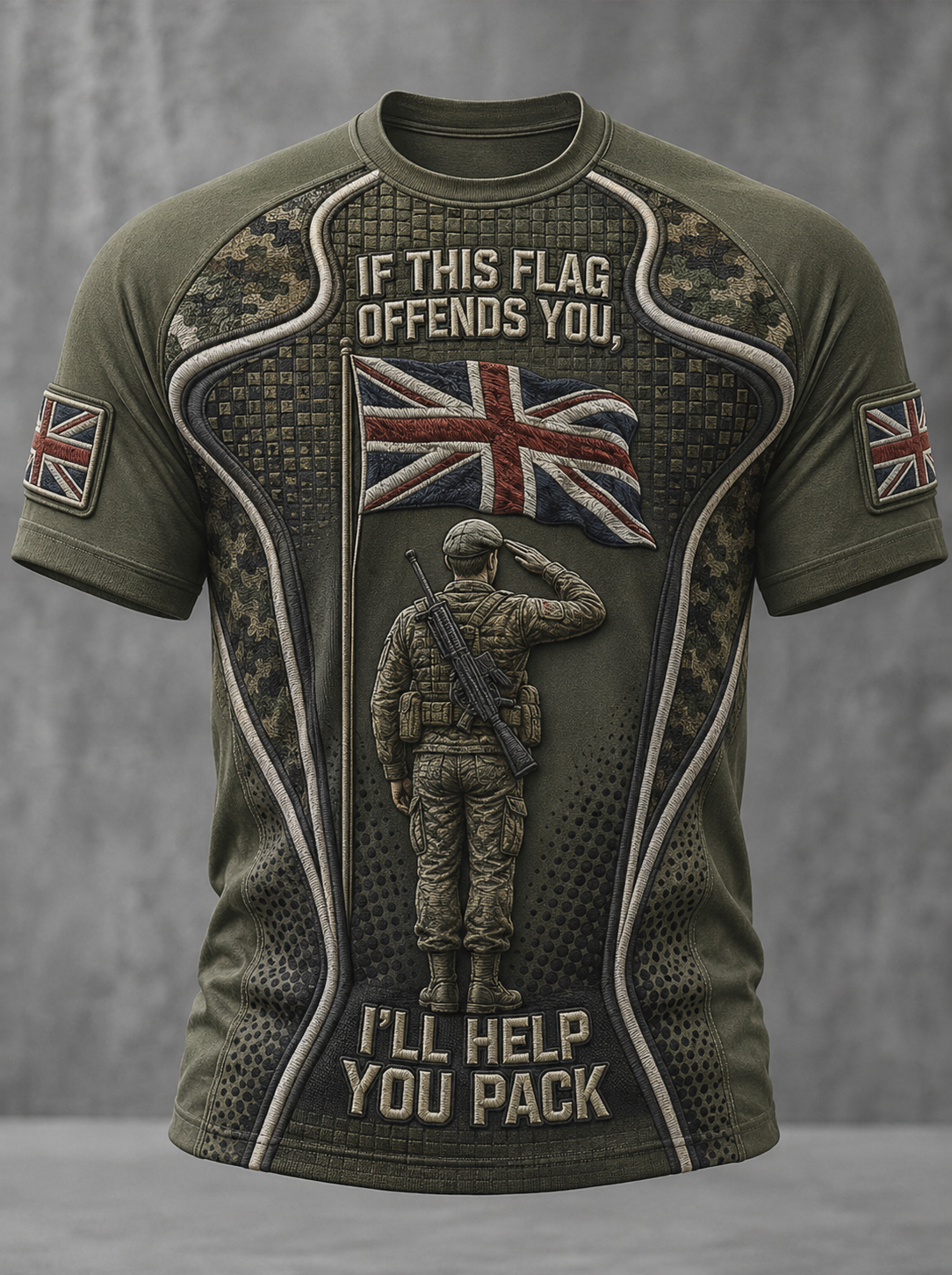 Men's IF THIS FLAG OFFENDS YOU I'LL HELP YOU PACK t-shirt