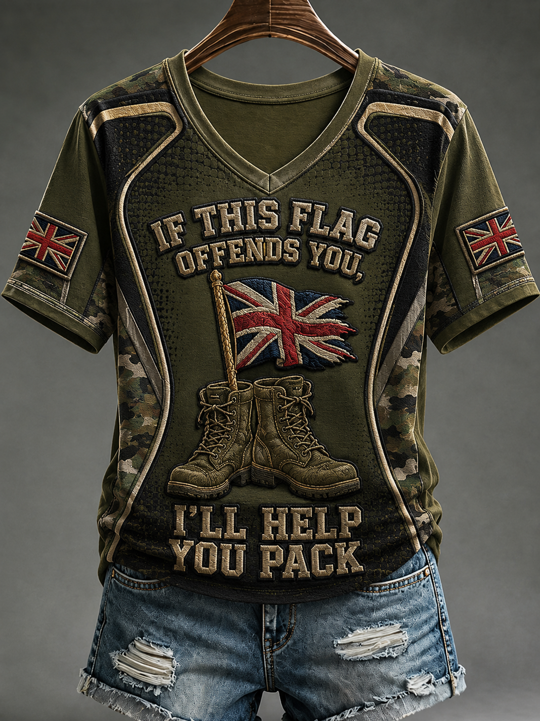Women's IF THIS FLAG OFFENDS YOU I'LL HELP YOU PACK T-shirt