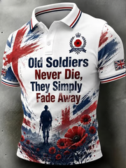 Men's British Veteran Print polo shirt