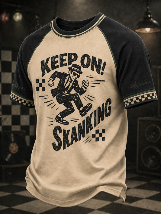 Men's Ska Revival Style Printed T-shirt